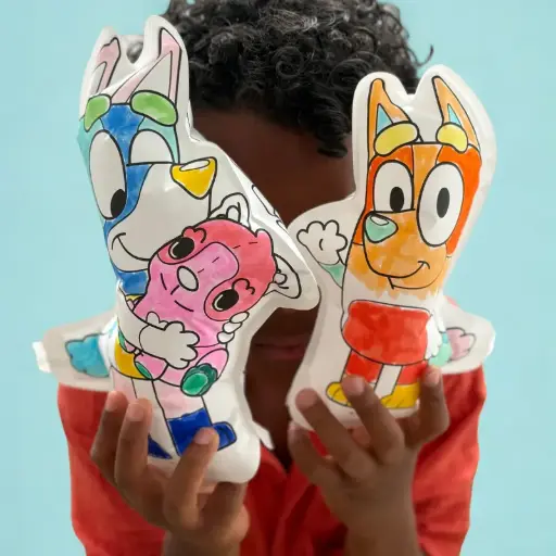 ARA-CREATIVE - Coloriages gonflables - Bluey & Bingo [B5390]