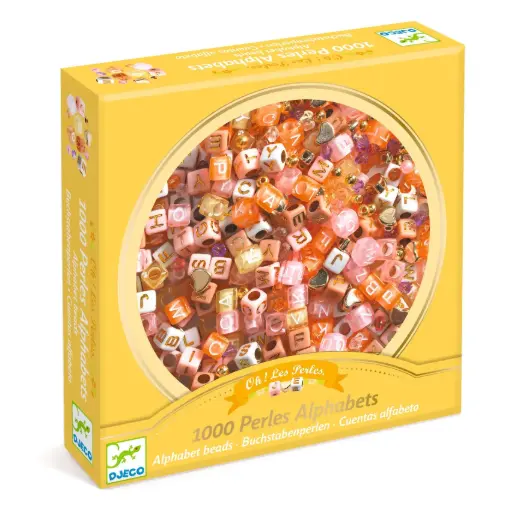 DJECO - 1000 Perles Alphabet - Or - 5 à 10 ans  [DJ00031]