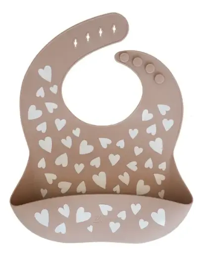 Zakuw - Bavoir en silicone -  Fall in love taupe