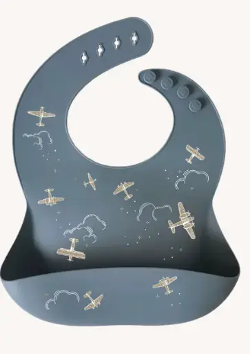 Zakuw - Bavoir en silicone -  Aviateur 