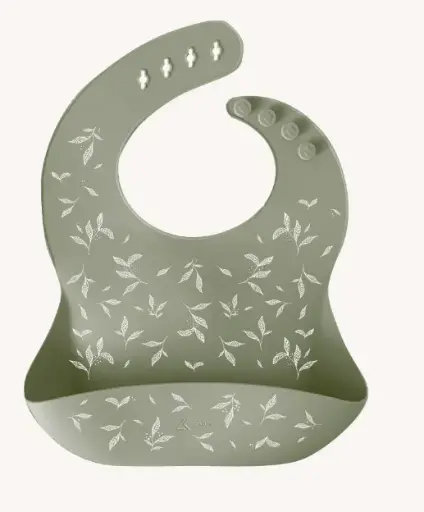 Zakuw - Bavoir en silicone -  Feuillage 