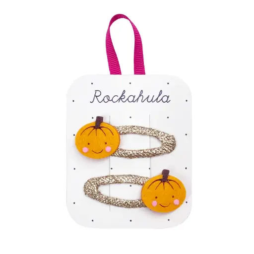 Rockahula - Lot de 2 pinces à cheveux Halloween - Little Pumpkin [HAL411]