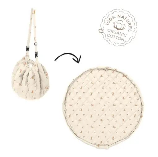 Play&Go - Noomad soft - Tapis d'éveil Coton Bio - Rabbit