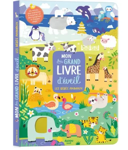 Auzou - Mon très grand livre d'éveil - Les bébés animaux