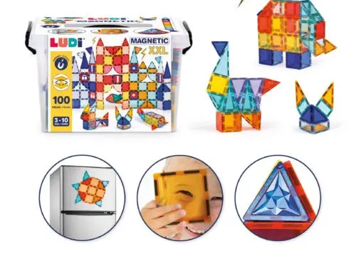 LUDI - Jeux de constructions magnétiques XXL [50054]