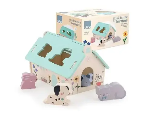 Vilac - Mini ferme des formes en bois 