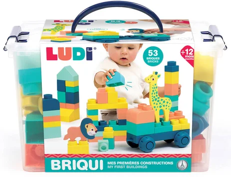 LUDI - Coffret BRIQUI - Mes premières constructions 