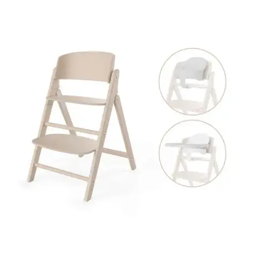 Cybex - Chaise haute Click & Fold 3-en-1 - All Natural Light [524000821]