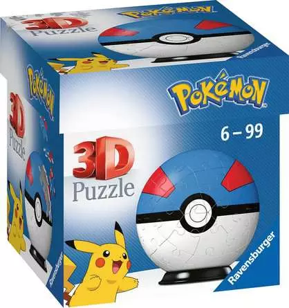 Ravensburger - Puzzle 3D Pokémon - Super ball 