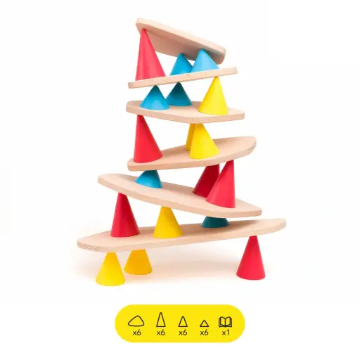 OPPI - Jeu créatif en bois Piks - Small - 24 pièces 