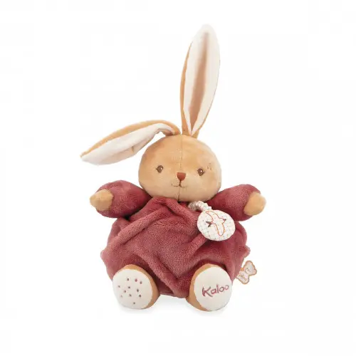 Kaloo - Peluche musicale lapin Patapouf Bordeaux - 17 cm