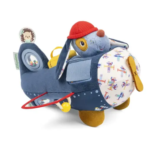 Lilliputiens - Jouet d'activités avion pour bébé -Jules le chien