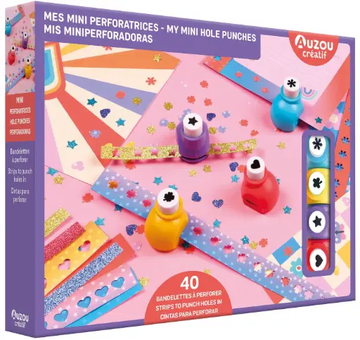 Auzou - Mon coffret d'artiste - Mes Minis Perforatrices - 6 ans +