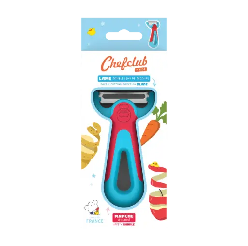 Chefclub Kids - Eplucheur bleu & rouge
