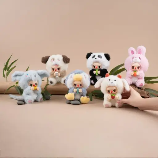 ZOO Studio - Peluche Figurine Vinyl - Porte Clés - Rebel Animals - 15 Cm