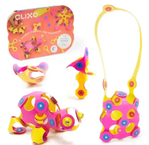 Clixo - Crew Pack - Jeu de construction magnétique flexible - 30 pièces 