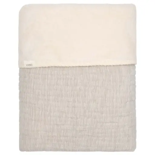 Koeka - Couverture Berceau Teddy Rivoli - Stone