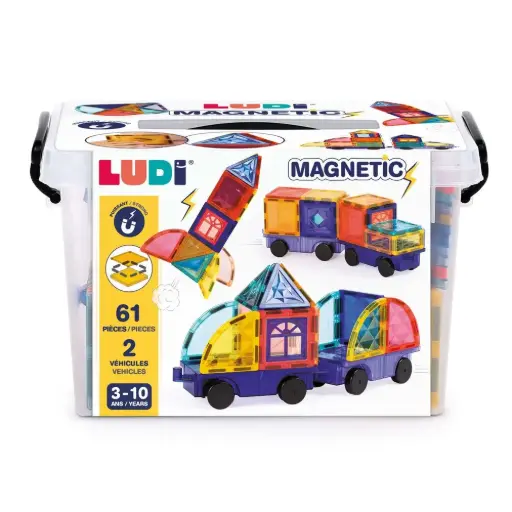 LUDI - Jeux de constructions magnétiques - Véhicules [50053]