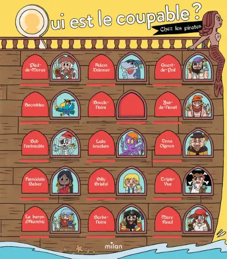 Qui est le coupable ? - Chez les pirates - Éditions Milan  