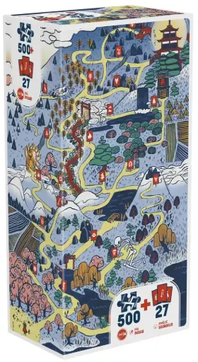 Iello - Puzzle Play Donjon - 500 pièces - Forêt