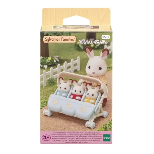 Sylvanian Families - Poussette pour triplés  [05533]