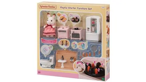 Sylvanian Families - Le set d'ameublement cosy cottage et maman lapin chocolat