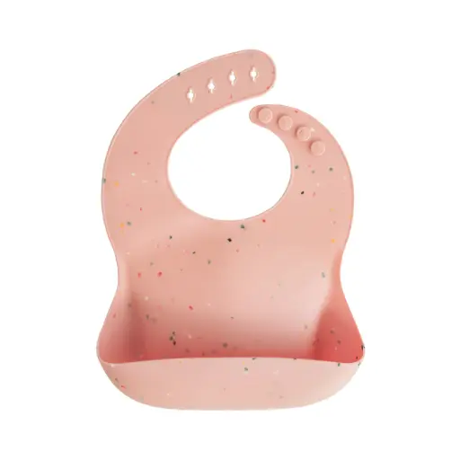 Mushie - Bavoir Silicone - Rose Confetti [70.002.16]