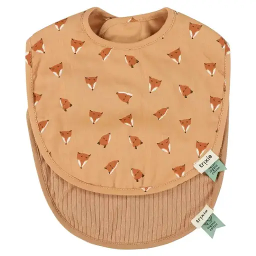 Trixie - Lot de 2 Bavoirs nouveau-né - Fierce Fox