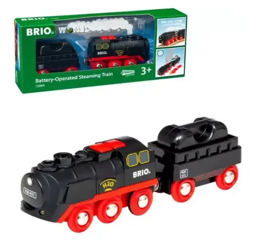 Brio - Locomotive à piles à vapeur - 3 ans +  [33884]