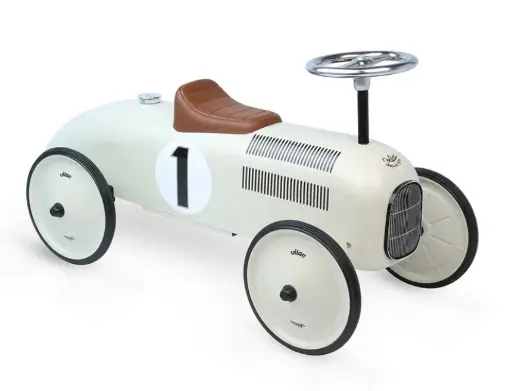 [VI1102] Vilac - Porteur voiture vintage blanc crème