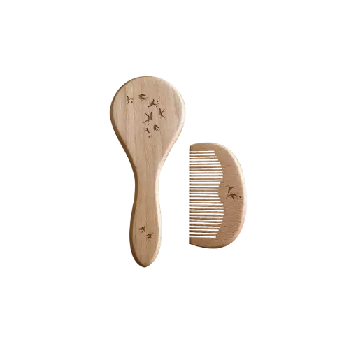 Zakuw - Mon premier set de brosse et peigne - Hirondelles