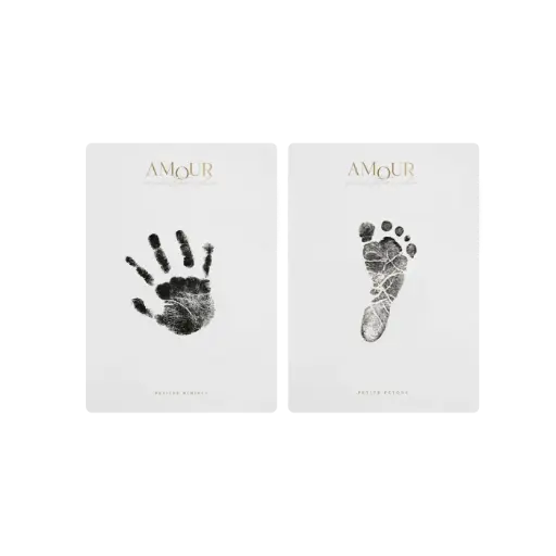 Zakuw - Kit d'empreintes pour bébé - Souvenirs de mes jolies empreintes