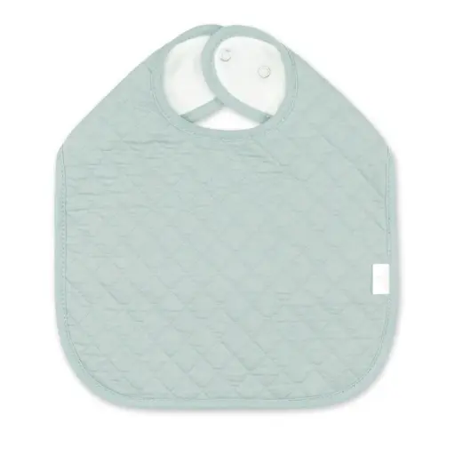 [358QUILT76QU] Bemini - Bavoir Waterproof Pady Quilted Jersey - Lunar