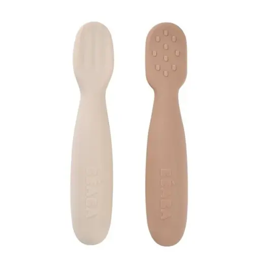 Béaba - Lot de 2 pré-cuillères - Praline-argile [913593]