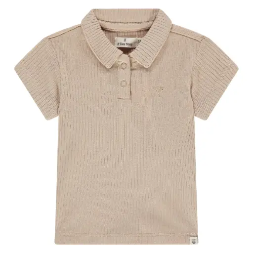 A Tiny Story - T-Shirt courtes manches Polo - Nougat