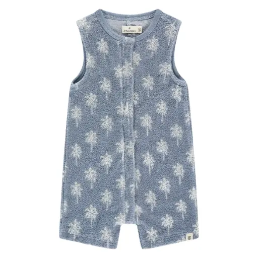 A Tiny Story - Combinaison - Bleu Clair Palmiers