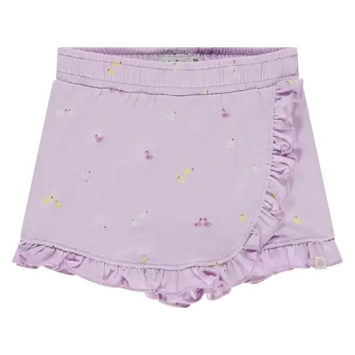 Babyface - Jupe Short Fille Canards - Lavande