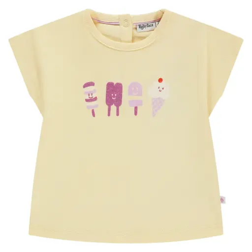 A Tiny Story - T-Shirt Courtes Manches Fille - Glace Buttercup