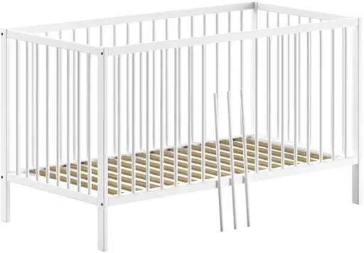 Vipack (Jaxx) - Dino - Lit bébé/junior 70x140cm - Blanc [DIBB7014]