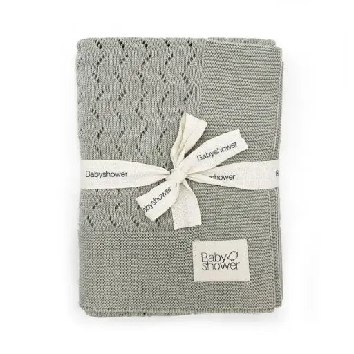 Babyshower - Couverture tricot classic - Dune [MTRIDNE]