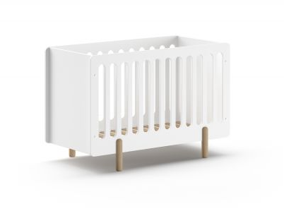 [KIBB6014] Vipack (Jaxx) - Kiddy - lit bébé 60x120cm blanc 