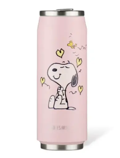 [LP-A4398] Les Artistes-  Canette isotherme Enjoy Snoopy 500ml