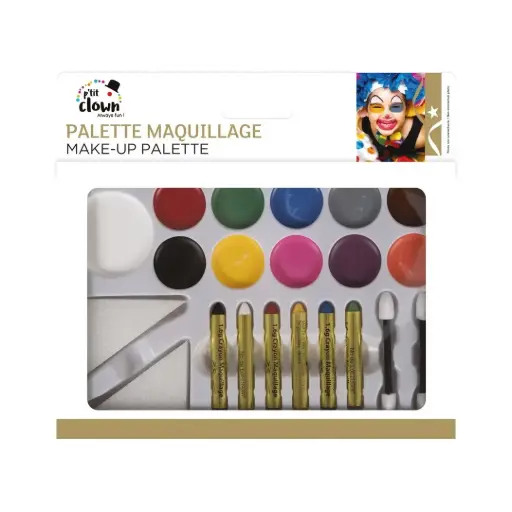 [91012] P'tit Clown - Palette de maquillage - 11 couleurs