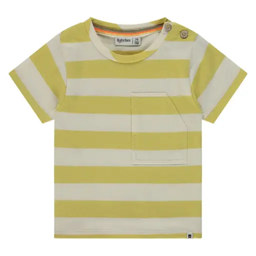 Babyface - T-shirt garçon à courtes manches - Ligné - Lemon