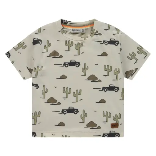 Babyface - T-shirt garçon à courtes manches - Safari - Off-White
