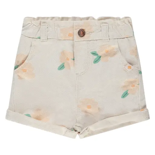 Babyface - Short Fille - Fleurs - Ivory