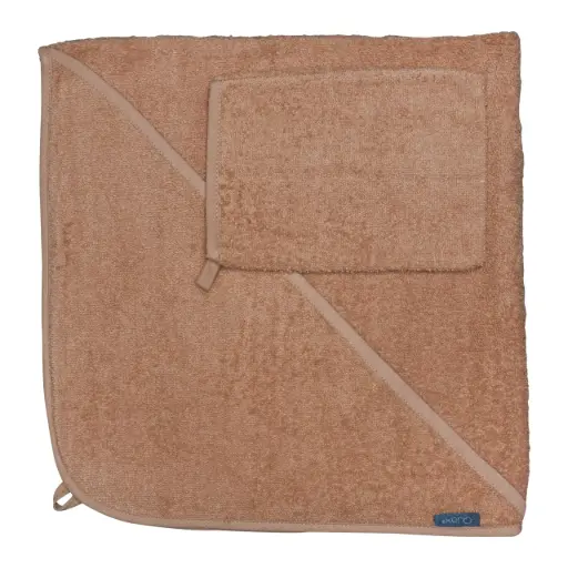 Quax - Cape de bain & gant de toilette - Coral [04TBK-004]