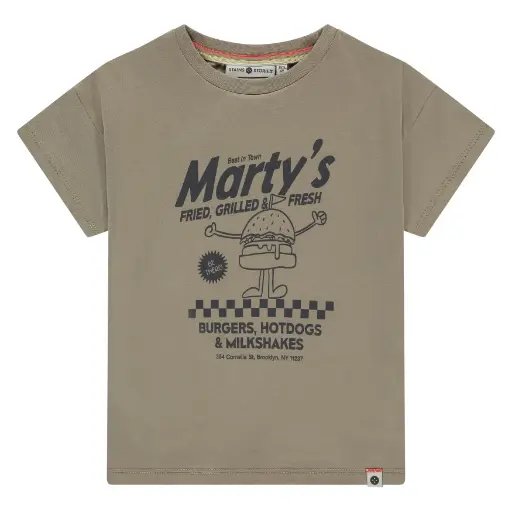 Stains & Stories - T-shirt garçon - Marty's - Sand 