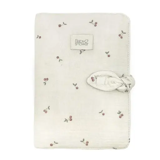 Babyshower - Protège carnet santé Knot - Cherries [PDOKCHY]