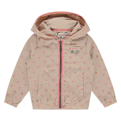 Stains & Stories - Veste d'été fille - Fleurs - Beige